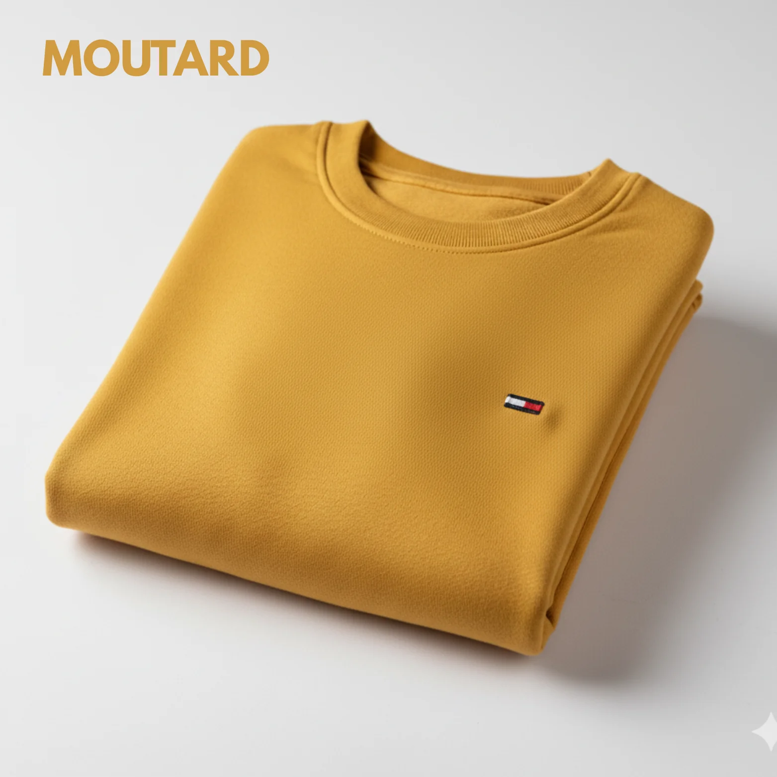 Sweatshirt homme basique - MOUTARD