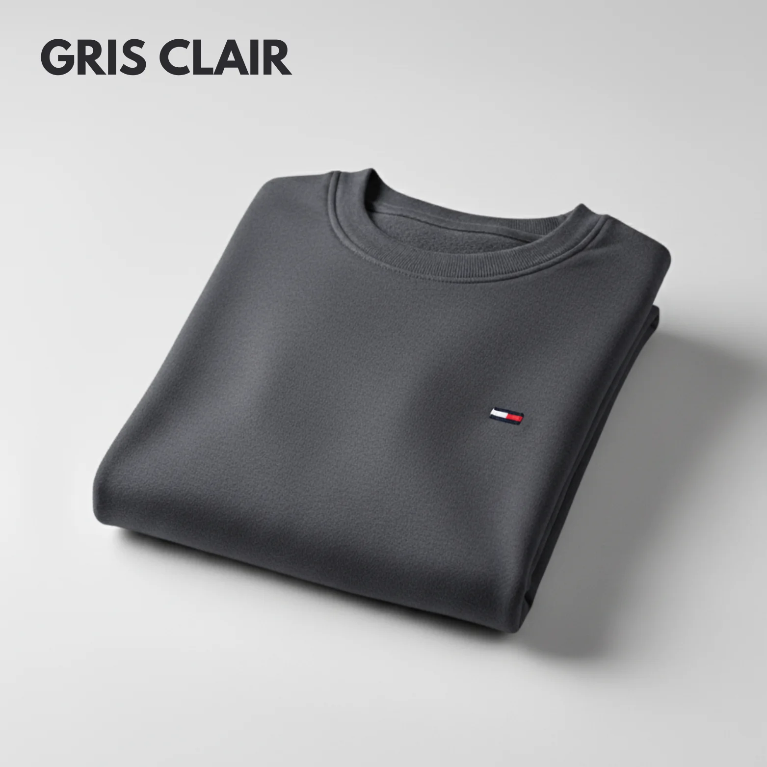 Sweatshirt homme basique - Gris clair