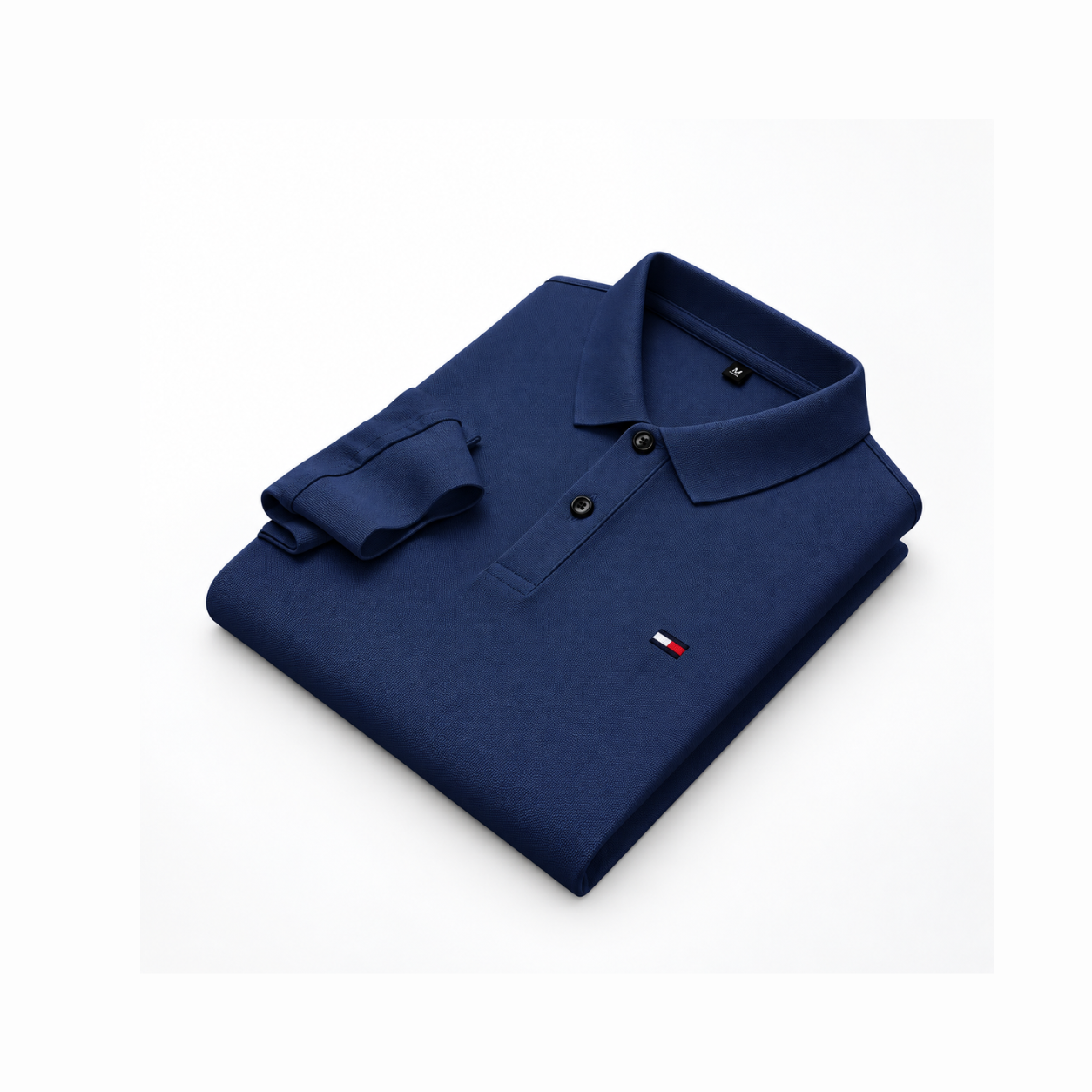 Polo manche longue Marin